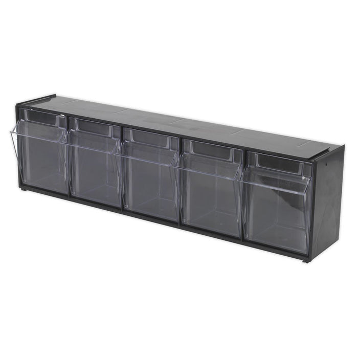 Sealey Stackable Cabinet Box 5 Bins APDC5 Sealey - Dynamic Drive