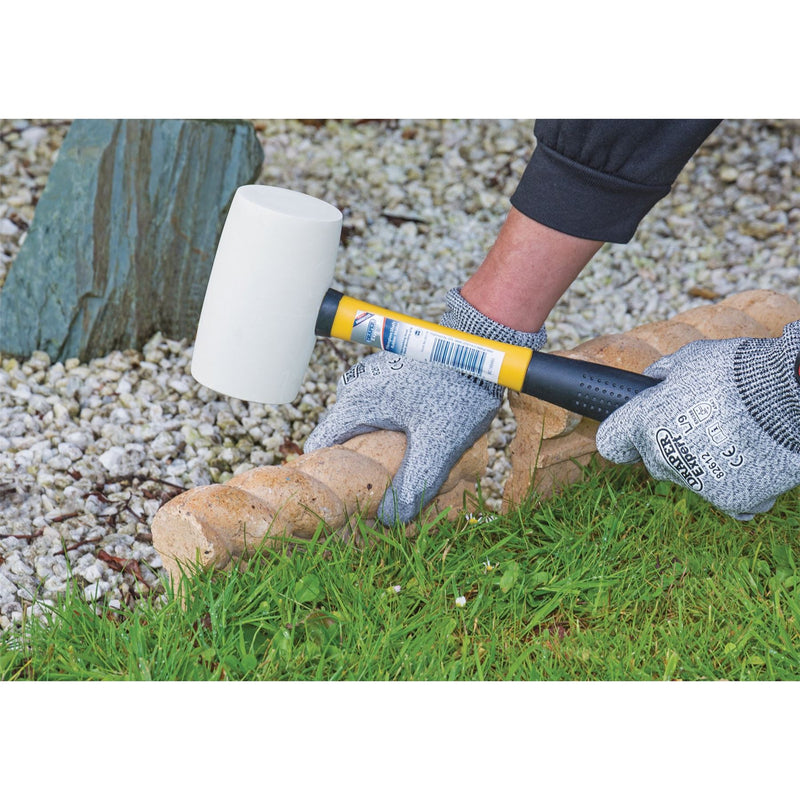 Draper Non-Marking Rubber Head Mallet with Fibreglass Shaft, 680g/24oz 09119 Draper - Dynamic Drive
