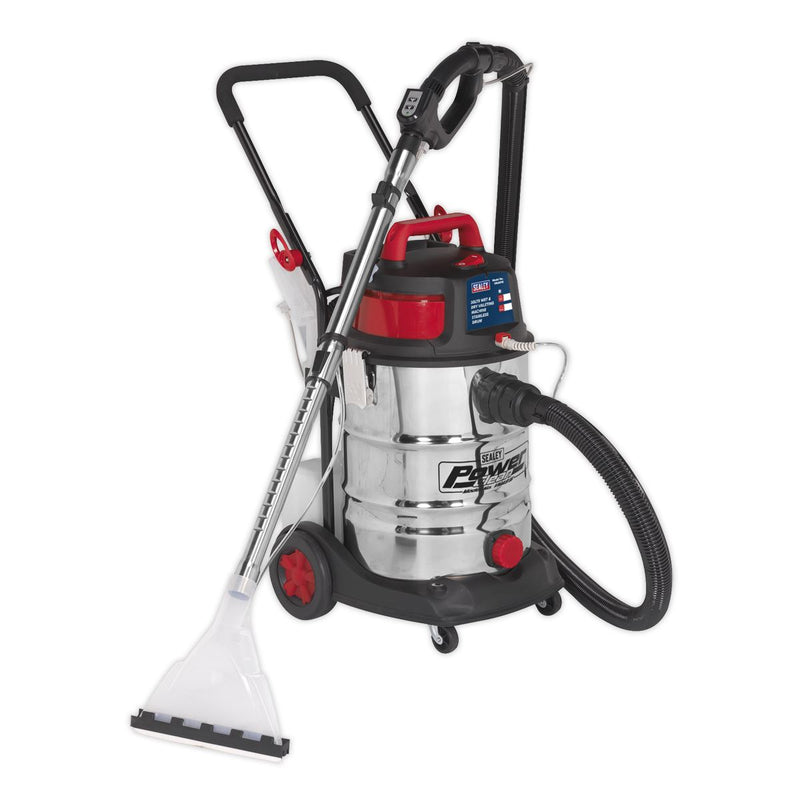 Sealey Valet Machine Wet & Dry 30L Stainless Drum VMA915 Sealey - Dynamic Drive