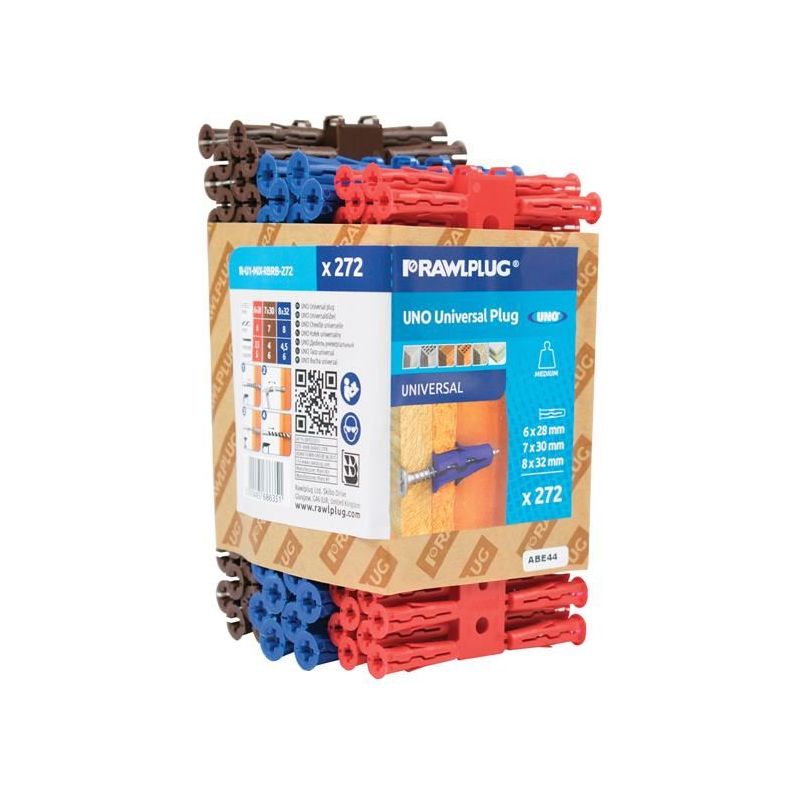 Rawlplug Mixed UNO® Plugs (Pack 272) Rawlplug - Dynamic Drive