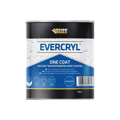 Everbuild Sika EVERCRYL® One Coat Clear 1kg Everbuild Sika - Dynamic Drive