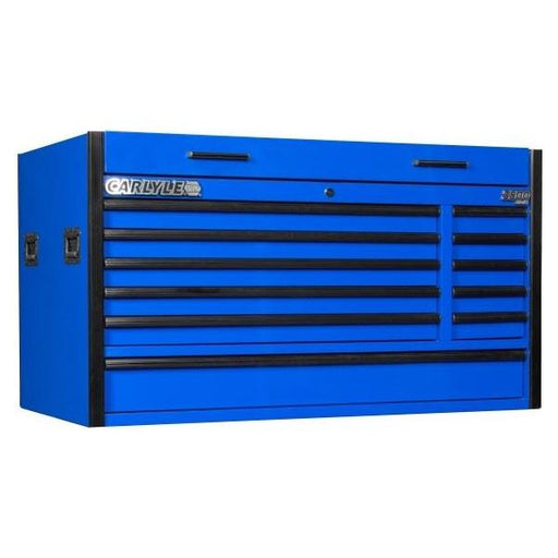 Carlyle Hand Tools Carlyle 3500 Series 60In. 11-Drawer, Top Chest Toolbox - Blue Carlyle Hand Tools - Dynamic Drive