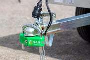 SAS Green Caravan Hitchlock Trailer Universal Hitch Coupling Tow Ball Lock High Security SAS - Dynamic Drive