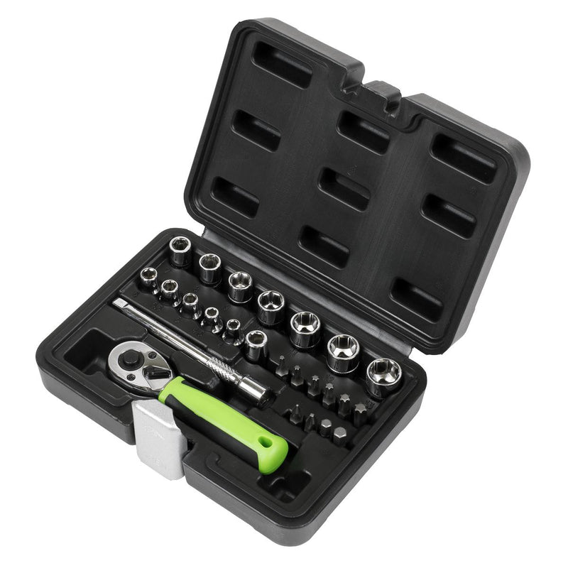 Sealey Socket Set 25pc 1/4"Sq Drive Metric S01233 Sealey - Dynamic Drive