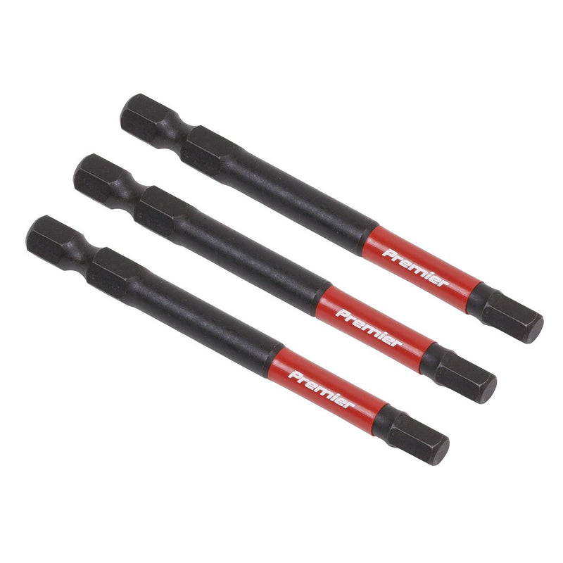 Sealey Hex 5mm Impact Power Tool Bits 75mm 3pc AK8263 Sealey - Dynamic Drive