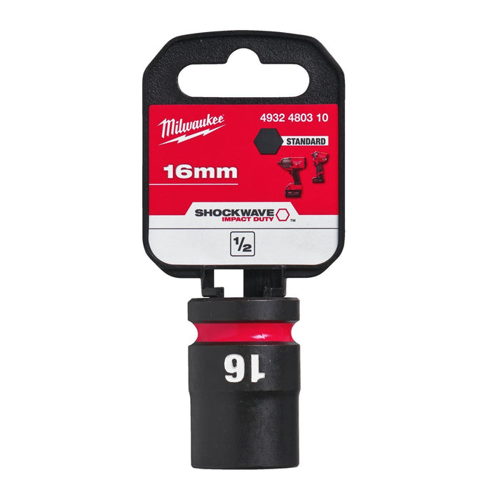 Milwaukee Hex Socket Shw 1/2 Std 16mm-1Pc 4932480310 Milwaukee - Dynamic Drive