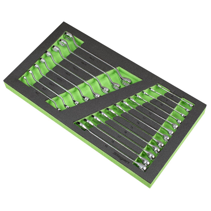 Siegen Siegen Combination & Deep Offset Spanner Set with Tool Tray 20pc S01273 Siegen - Dynamic Drive