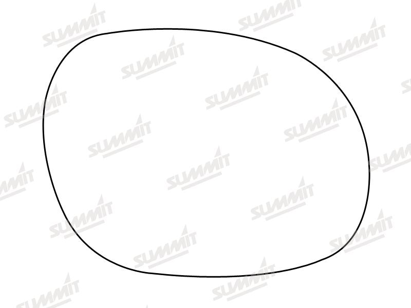 Summit Stick-On Standard Mirror Glass fits Kia Sedona 99 on RHS Summit - Dynamic Drive