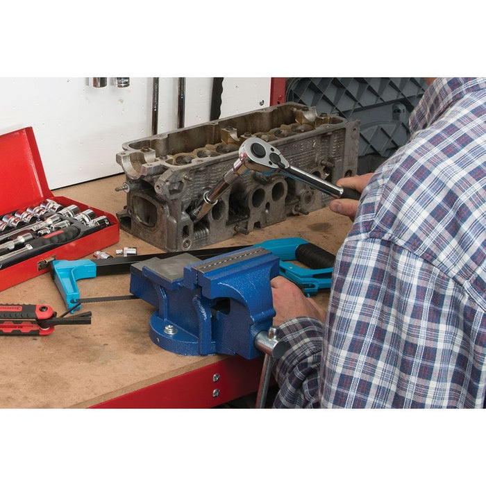 Silverline Engineers Workshop Vice 100mm (4") Jaw Capacity 120mm / 4.5kg 633792 Silverline  - Dynamic Drive