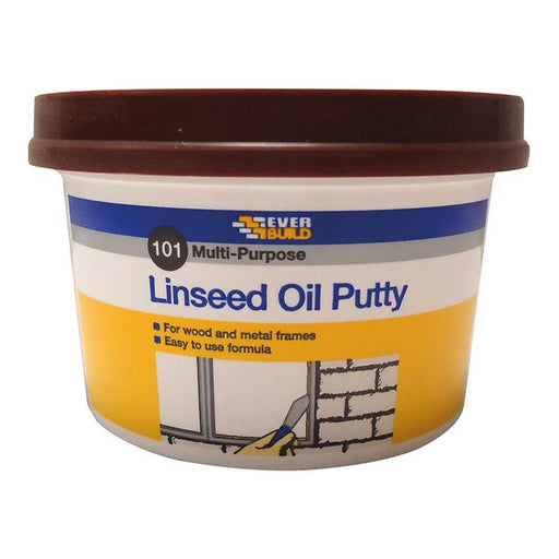 Everbuild Sika 101 Multi-Purpose Linseed Oil Putty Brown 500g Everbuild Sika - Dynamic Drive