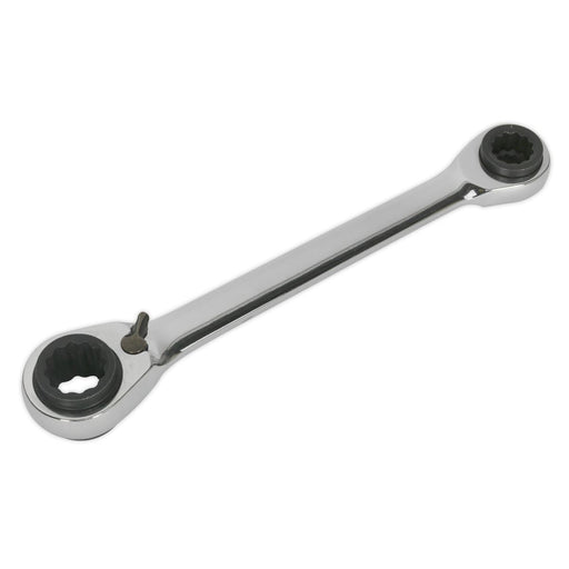 Siegen 4-in-1 Reversible Ratchet Ring Spanner 72 Tooth Siegen  - Dynamic Drive