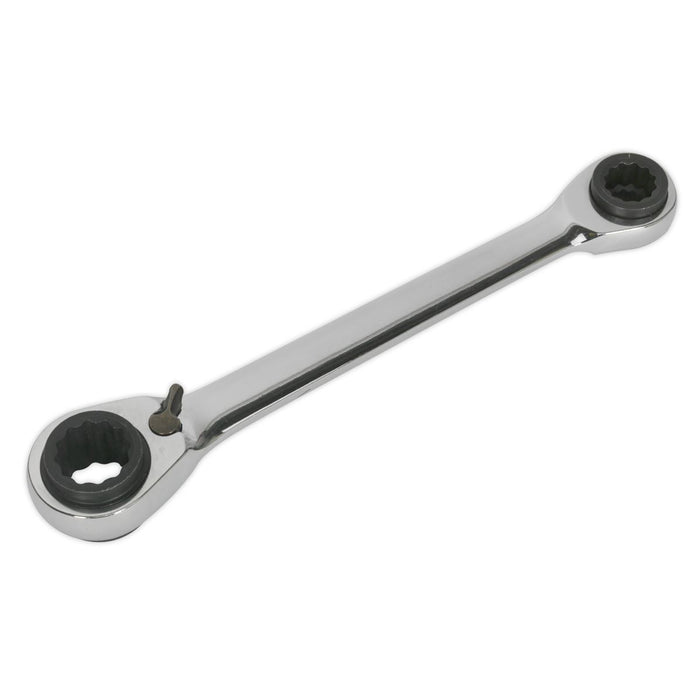 Siegen 4-in-1 Reversible Ratchet Ring Spanner 72 Tooth Siegen  - Dynamic Drive