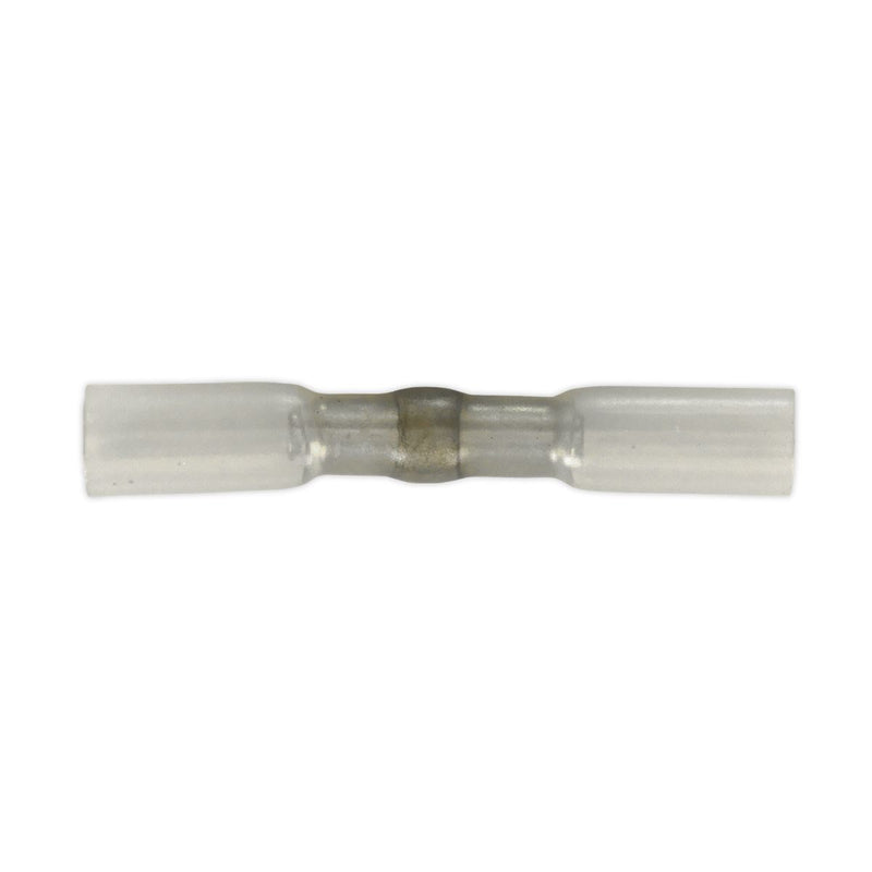 Sealey Heat Shrink Butt Connector with Crimp & Solder Clear Pk 25 HSSB25C Sealey  - Dynamic Drive