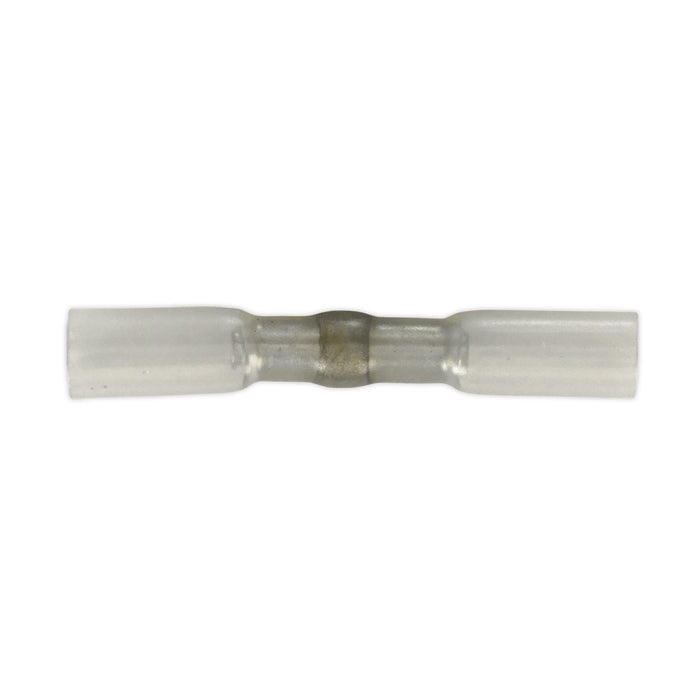 Sealey Heat Shrink Butt Connector with Crimp & Solder Clear Pk 25 HSSB25C Sealey  - Dynamic Drive