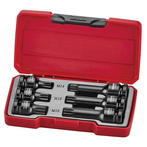 Teng Tools 1/2" XZN/Triple Square Impact Socket Set DIN 6 Pieces Teng Tools - Dynamic Drive