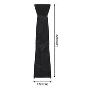 Dellonda Water-Resistant Tower Patio Heater Cover - Black Dellonda  - Dynamic Drive