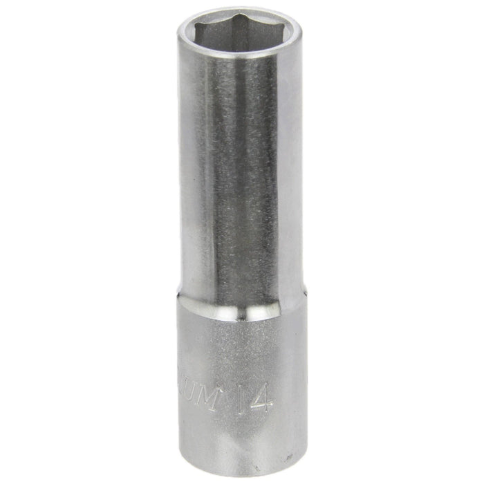 Laser Deep Socket 1/2"D 14mm 1607 Laser - Dynamic Drive