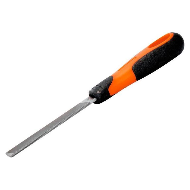 Bahco 1-100-06-2-2 ERGO™ Handled Flat Second Cut File 150mm (6in) Bahco - Dynamic Drive