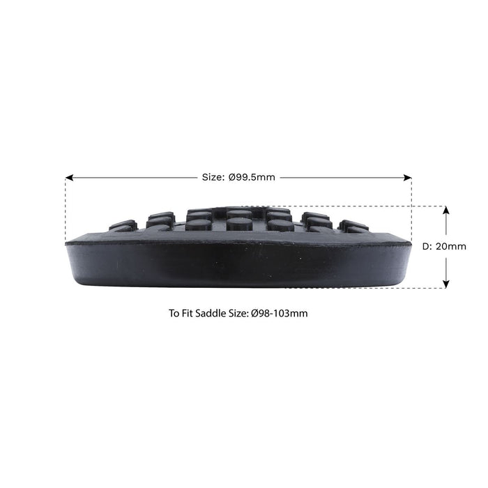 Sealey Safety Rubber Jack Pad Type C JP19 Sealey - Dynamic Drive