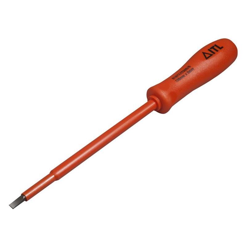 Itl Insulated Insulated Slim Slotted Screwdriver 150 x 8mm ITL Insulated - Dynamic Drive