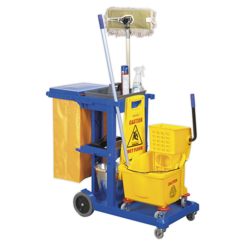 Sealey Janitorial Trolley BM30 Sealey - Dynamic Drive