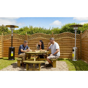 Dellonda Outdoor Garden Gas Patio Heater 13kW Commercial & Domestic Use Black Dellonda  - Dynamic Drive