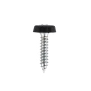Sealey Black Number Plate Screw Plastic Enclosed Head 4.8 x 24mm - Pack of 50 Sealey  - Dynamic Drive
