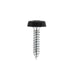 Sealey Numberplate Screw Plastic Enclosed Head 4.8 x 24mm Black Pack of 50 PTNP7 Sealey - Dynamic Drive