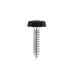 Sealey Black Number Plate Screw Plastic Enclosed Head 4.8 x 24mm - Pack of 50 Sealey  - Dynamic Drive
