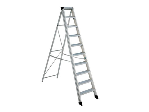 Zarges EN131 Professional Swingback Steps, Open 2.11m Closed 2.37m 10 Rungs Zarges - Dynamic Drive