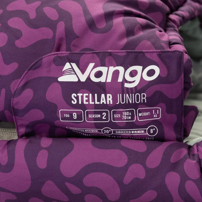 Vango Stellar Junior Sleeping Bag Byzantium Vango - Dynamic Drive