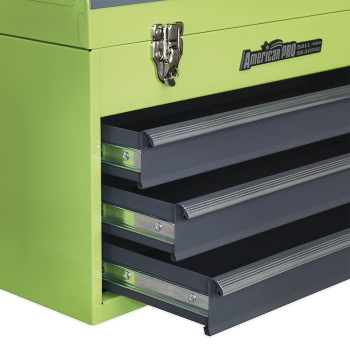 Sealey Tool Chest 3 Drawer Portable - Hi-Vis Green AP9243BBHV Sealey  - Dynamic Drive