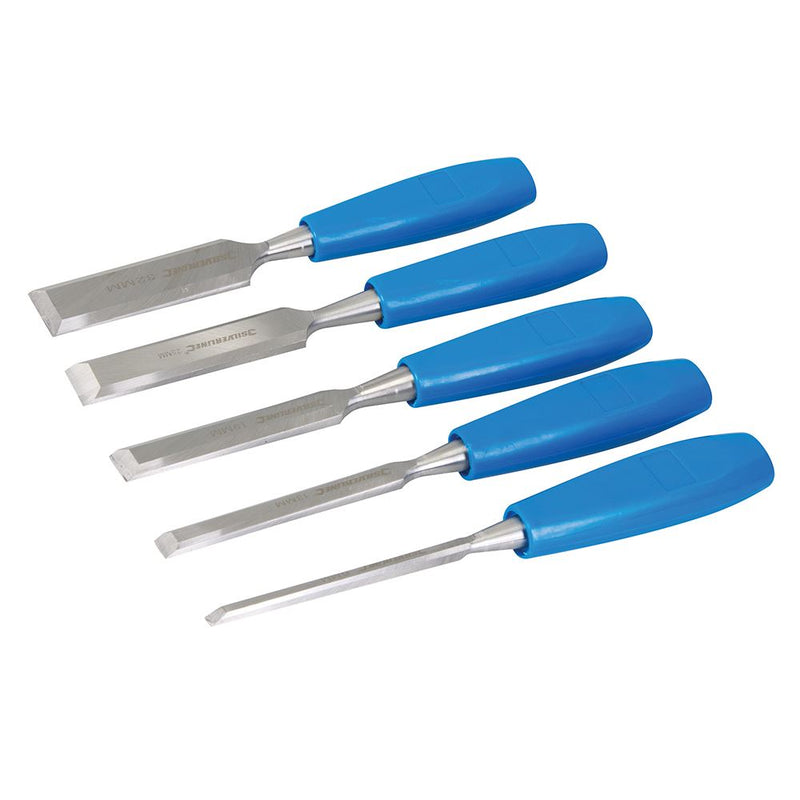 Silverline Wood Chisel Set 5pce 5pce Silverline - Dynamic Drive