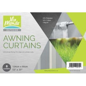 Awning Curtains 134 X 90 (53" X 35") (Set Of 8) QQ123455A UK Camping And Leisure - Dynamic Drive