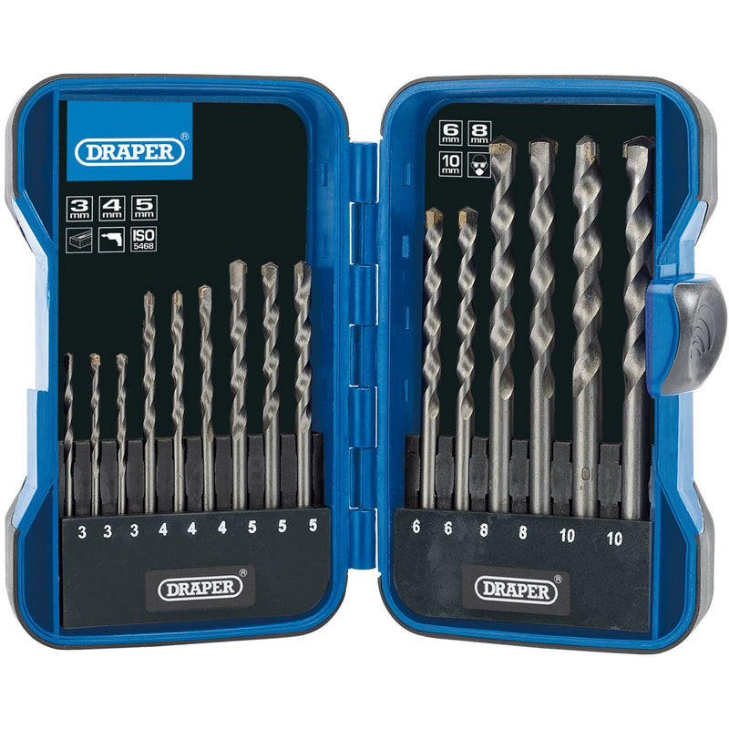Draper Masonry Drill Bit Set (15 Piece) 18550 Draper - Dynamic Drive