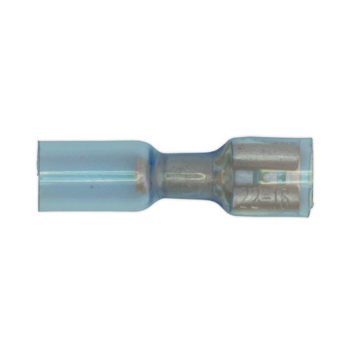 Sealey Heat Shrink Push-On Terminal 6.4mm Female Blue Pack of 25 BTSPF25 Sealey - Dynamic Drive