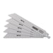 Draper Bi-metal Reciprocating Saw Blades for Metal, 150mm, 10tpi (Pack of 5) Draper - Dynamic Drive