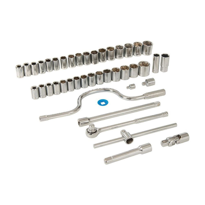 Silverline Socket Set 1/2" Metric/AF 42pce 42pce Silverline - Dynamic Drive