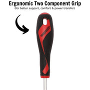 Teng Tools Flat Screwdriver 1.0 x 5.5 x 125mm L Hex Shaft Teng Tools - Dynamic Drive