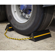 Sealey Heavy-Duty Rubber Wheel Chocks Pair WC11 Sealey - Dynamic Drive