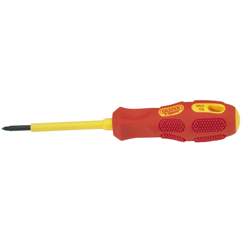 Draper VDE Approved Fully Insulated PZ TYPE Screwdriver, No.0 x 60mm (Sold Loose Draper - Dynamic Drive