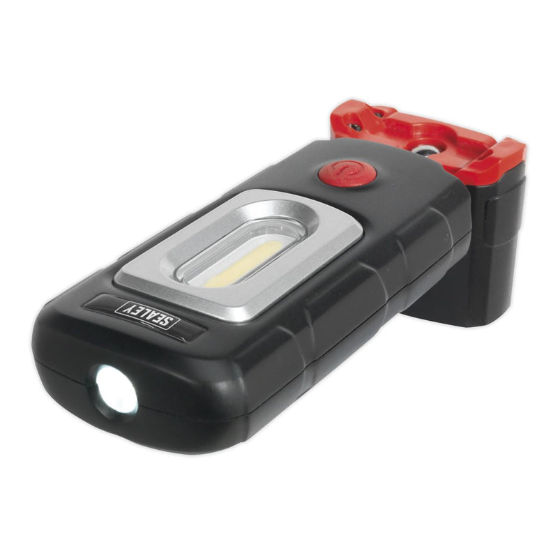 Sealey Rechargeable 360 Inspection Light 3W COB & 1W SMD LED Black Lithium-Polym Sealey - Dynamic Drive