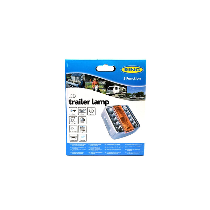 Ring Automotive RCT445 4 Function Clear LED Trailer Lamp, Small Ring Automotive - Dynamic Drive