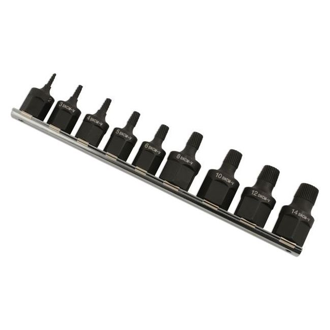 Laser Screw Extractor Set 3/8"D & 1/2"D 9pc 5967 Laser - Dynamic Drive