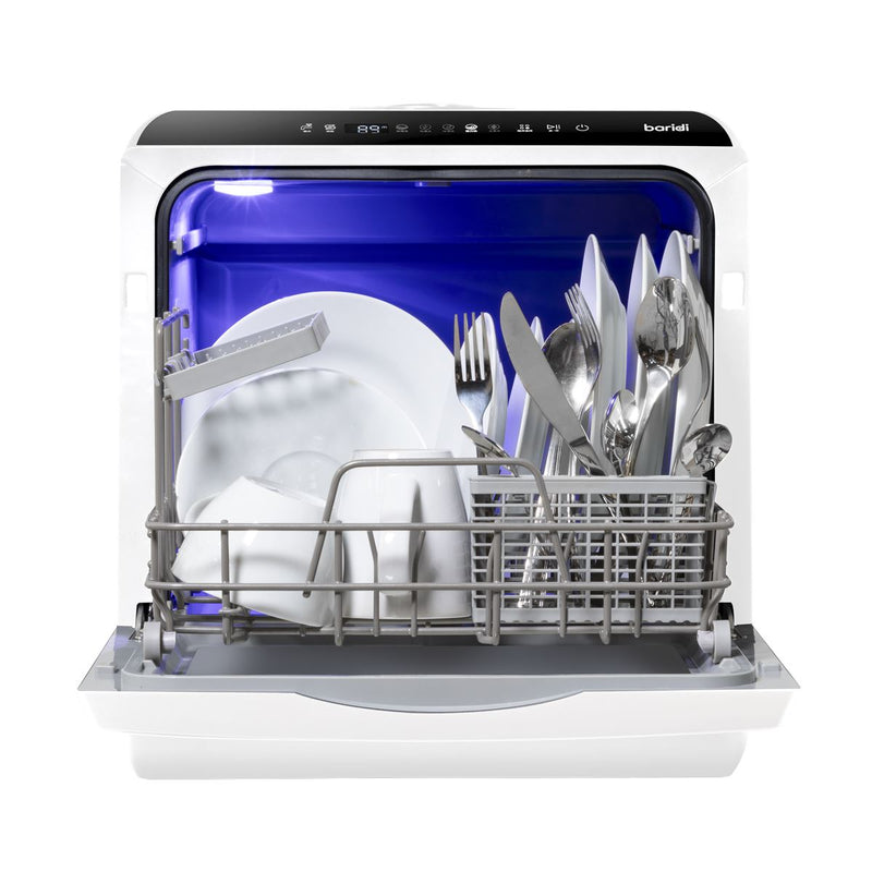 Baridi 2-4 Place Settings Mini Portable Tabletop Dishwasher, 5 Wash Functions Baridi - Dynamic Drive