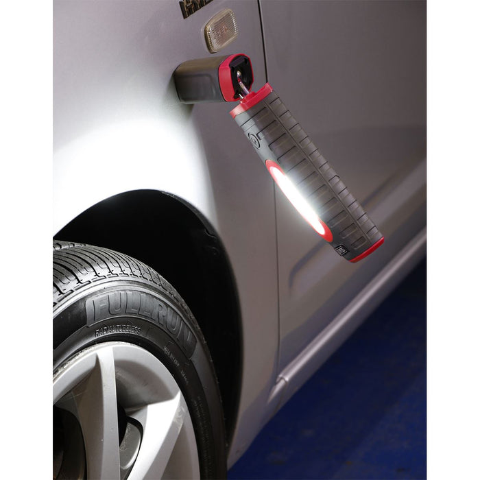 Sealey R/Charge 360 Insp Lamp 24 SMD LED + 3W LED Red 2 x Li-ion LED3606R Sealey  - Dynamic Drive