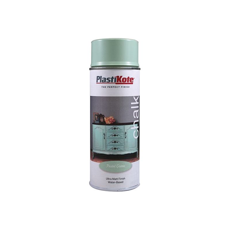 Plastikote Chalk Finish Spray Pastel Green 400ml PlastiKote - Dynamic Drive