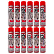 12 x Polygard Brake & Clutch Cleaner Removes Oil Grease Dirt Degreaser Spray 600ml Polyguard  - Dynamic Drive