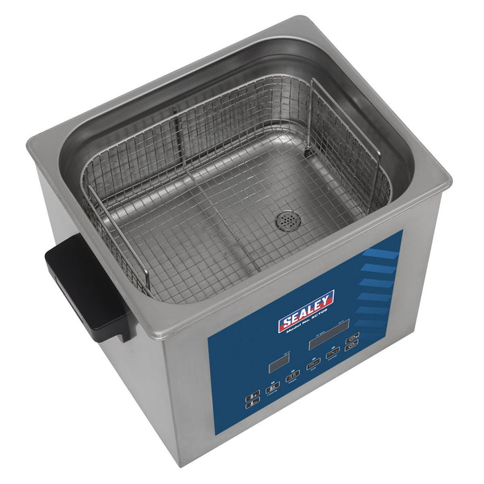 Sealey Ultrasonic Parts Cleaning Tank 9L SCT09 Sealey - Dynamic Drive