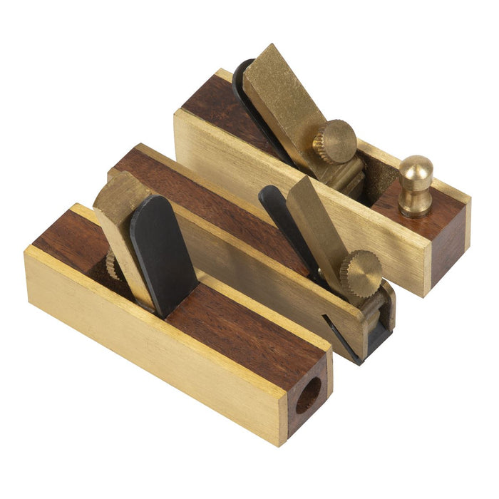 Sealey Mini Brass Plane Set 3pc MBP03 Sealey - Dynamic Drive